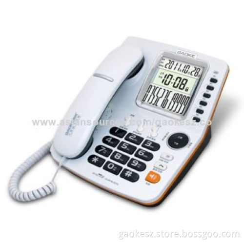 FSK and DTMF Dual-caller ID Phone with Blue Backlight and Alarm Function, Fashionable Style